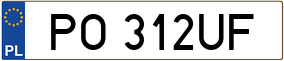 Trailer License Plate